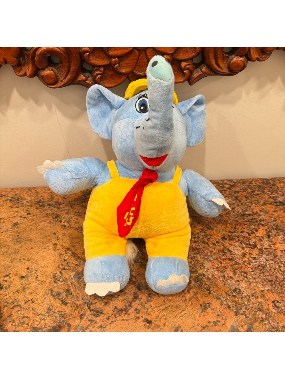 Vintage "Bubbles the Elephant" Plush Toy